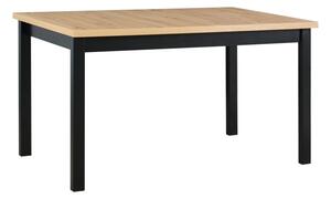 Étkezőasztal 80X120 DOROTA 1S - kézműves tölgy / fekete