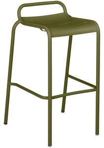 Zöld fém bárszék Fermob Luxembourg 79 cm - pesto árnyalat