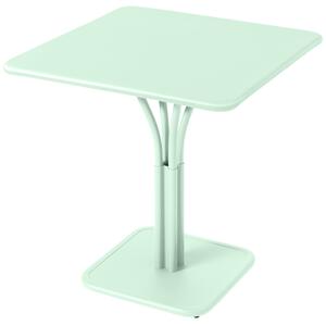 Menta zöld fém asztal Fermob Luxembourg talapzat 71 x 71 cm