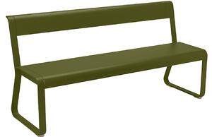 Zöld fém pad háttámlával Fermob Bellevie 161 cm - pesto ernyő