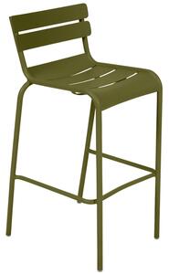 Zöld fém bárszék Fermob Luxembourg 80 cm - pesto árnyalat