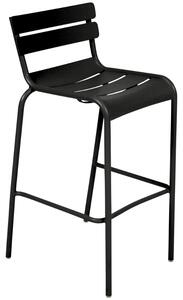 Fekete fém bárszék Fermob Luxembourg 80 cm