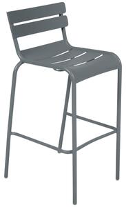 Szürke fém bárszék Fermob Luxembourg 80 cm