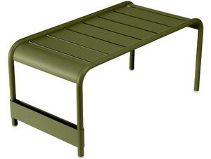 Zöld fém kerti dohányzóasztal Fermob Luxembourg 86 x 44 cm - pesto ernyő