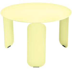 Citromsárga fém kerti dohányzóasztal Fermob Bebop 60 cm
