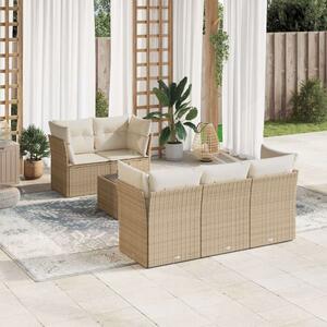 VidaXL Polyrattan Kerti Ülőgarnitúra - 6 részes - Bézs