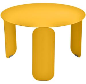 Sárga fém kerti dohányzóasztal Fermob Bebop 60 cm