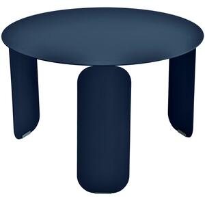 Sötétkék fém kerti dohányzóasztal Fermob Bebop 60 cm