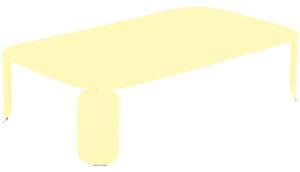 Citromsárga fém kerti dohányzóasztal Fermob Bebop I. 120 x 70 cm