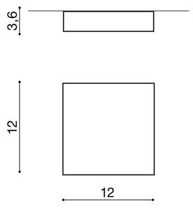 LED spotlámpa Falco 12 3000K fehér