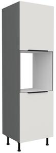 LUNARA beépített sütőhöz való konyhaszekrény - szélesség 60 cm, fehér / antracit