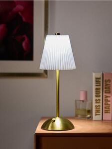 Sinsay - Elegáns LED asztali lámpa pliszírozott lámpaernyővel - arany