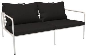 Fekete kárpitozott kerti kanapé HOUE Avon 159 cm