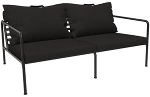 Fekete kárpitozott kerti kanapé HOUE Avon 159 cm II