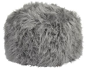 Szürke műszőrme puff ⌀ 50 cm TUKKI