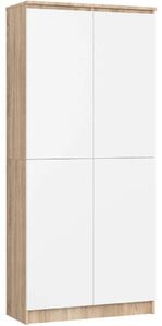 Polcos szekrény 80 cm VALESTRA - sonoma tölgy / fehér