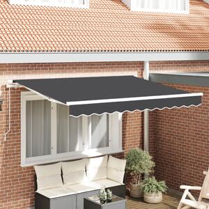 VidaXL Napellenző ponyva Antracit 330 x 195 cm Poliészter