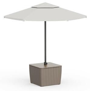 Keter Luzon Deco ashwood / cappuccino kerti asztal