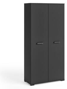 Kétajtós szekrény 90 cm KLENRI - fekete