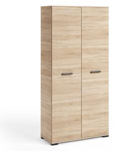 Kétajtós gardróbszekrény 90 cm KLENRI - sonoma tölgyfa