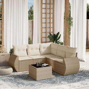 VidaXL Polyrattan Kerti Ülőgarnitúra - 6 részes
