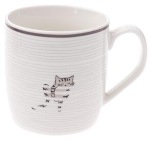 Cirmos macska porcelán bögre, 345 ml