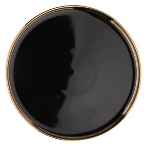 Altom Palazzo porcelán desszert tányér21 cm, fekete