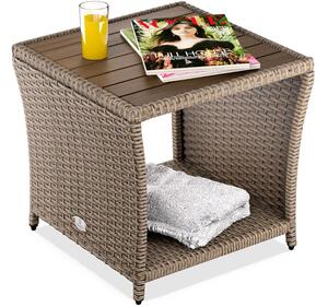 Deuba Rattan asztalka 40x45x45 cm - bézs