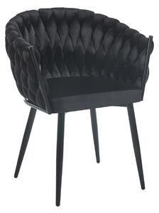Designer kárpitozott szék ZYPHIRA - fekete