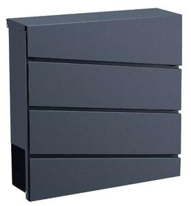 Pepita modern horganyzott acél Postaláda - antracit