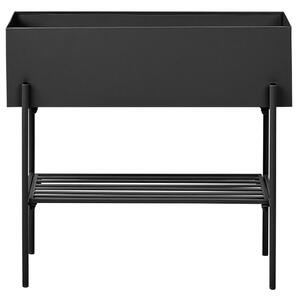 Magasított virágállvány VINCA 70 cm Fém Fekete