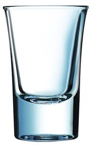 Auchan Actuel üveg vodkas pohár 3,5 cl Olympia