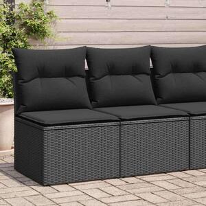 VidaXL Polyrattan Kerti Ülőgarnitúra - 4 részes - Fekete