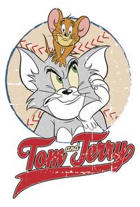 Művészi plakát Tom & Jerry - Baseball, (26.7 x 40 cm)