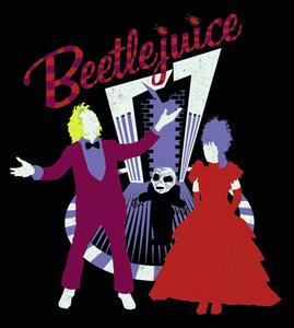 Művészi plakát Beetlejuice - Ball time, (40 x 40 cm)