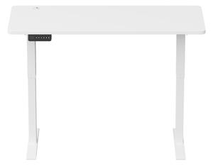 Bevezető ár! Elektromosan állítható magasságú íróasztal ülő-/állómunkához 140cm fehér Levano