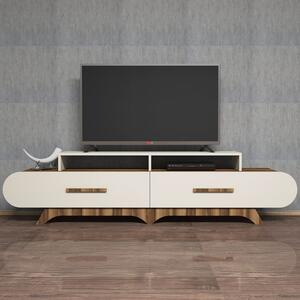 Hanah Home TV állvány dió és krém színű Flora - dió, krém