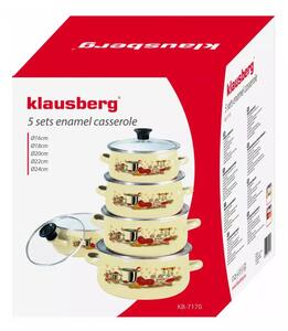 Klausberg 10 darabos zománcozott edénykészlet (KB-7170)