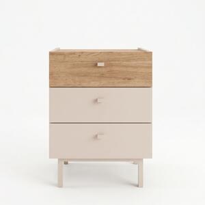Hanah Home Éjjeliszekrény Homok Tölgy Luke - LK2-CS