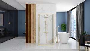 Falra szerelhető zuhanykabin REA Rapid Slide Gold