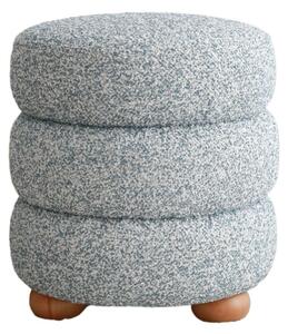 Atelier Del Sofa Puff Kékes Szürke Boumy Fa - Kék