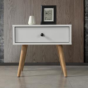 Hanah Home Éjjeliszekrény Fehér Vita 5101