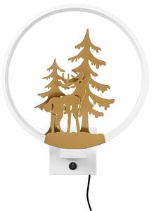Opviq Fali lámpa fehér-arany XMAS32