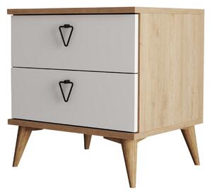 Hanah Home Éjjeliszekrény tölgy/fehér Versa-Ce 3636