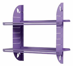 Hanah Home Dekoratív fém fali polc lila Vlnt126R4005