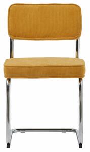 Rupert sárga szék, króm láb