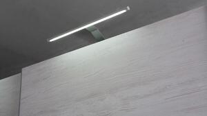MEBLINE DV1 Ruhásszekrény tükörrel DENVER fehér tölgy + fényes grafit