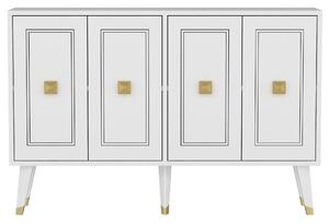 Hanah Home konzolasztal WhiteGold Hartın - Fehér, Arany