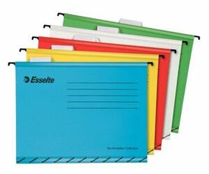 Függőmappa, újrahasznosított karton, A4, ESSELTE Classic, vegyes színek (E93042)