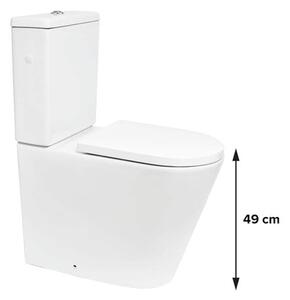 Kombinált WC SAT Brevis fehér fényes felülettel vario lefolyó SATBRE32